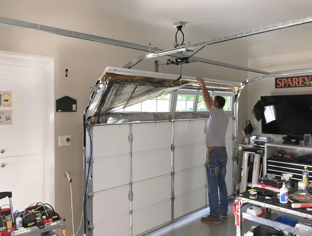 Garage door section replacement by Kendale Lakes Garage Door Repair in Kendale Lakes